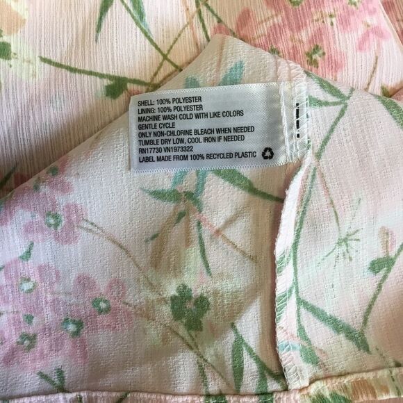 Xhilaration | Dress Floral Print White Pink Large - Picture 5 of 7
